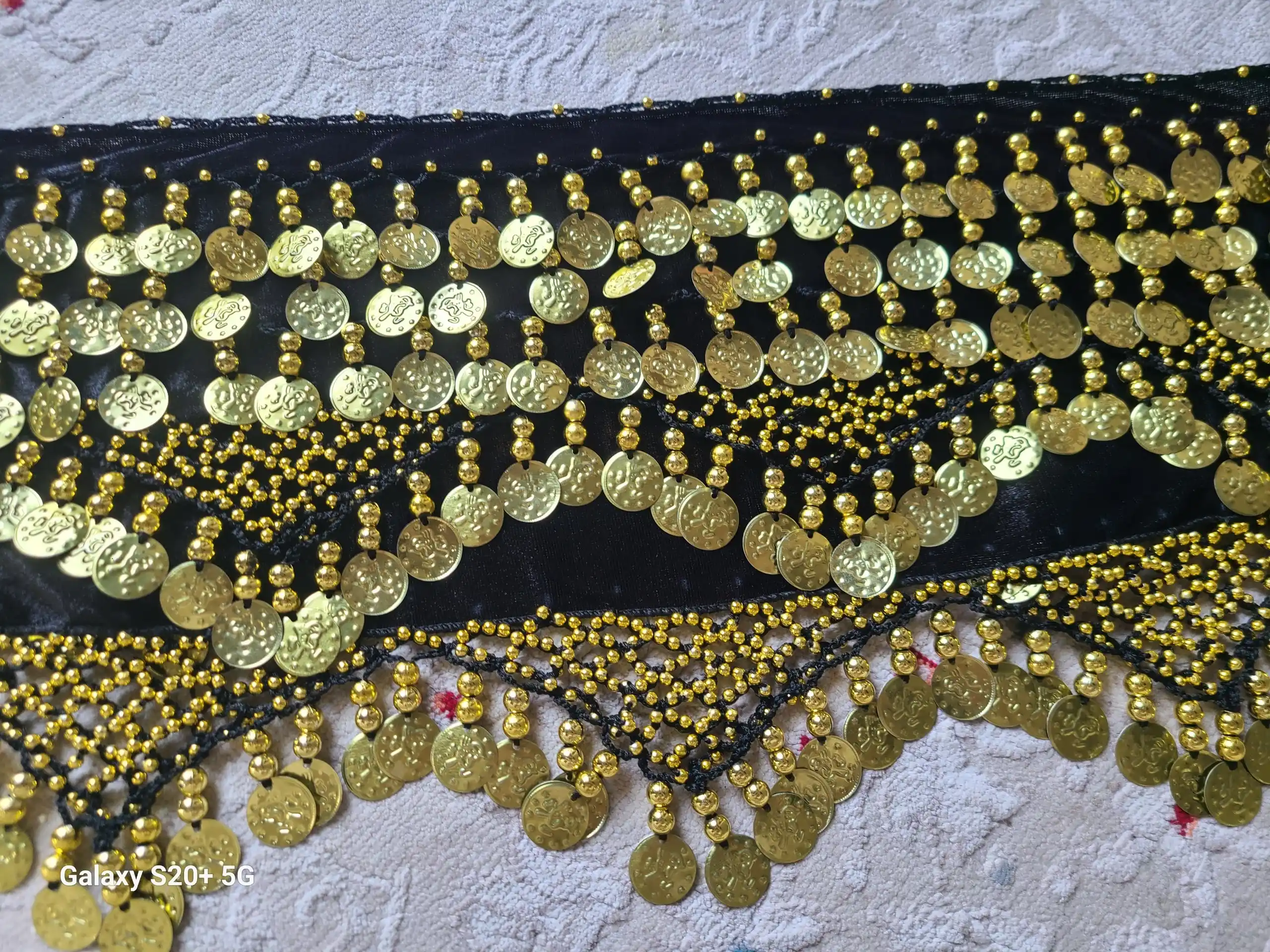 Арабский платок для танца живота, для арабских танцев Belly Dance, с монетками