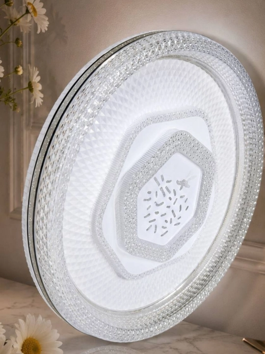 Plafon Hi-Tech LED, qandil, lustra, chiroq, lampo, minimalism uslubida, 3 xil rejim yonish