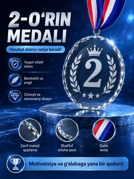 G'oliblik medali, 1-2-3-o'rinlar - 
