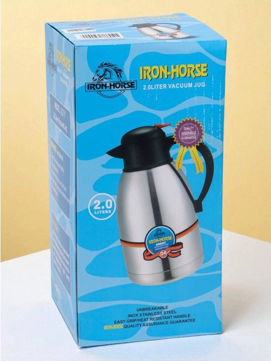 Термос-чайник, 2 л, Iron horse металлический, для дома, офиса и путешествий, для чая и кофе