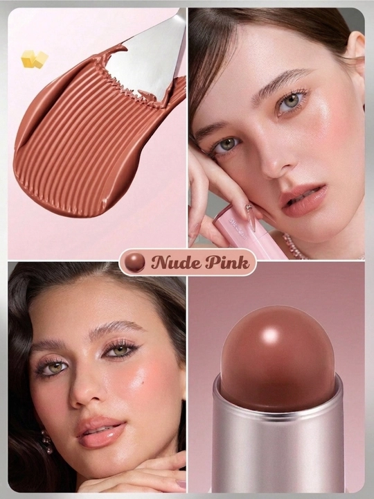 Румяна в стике LEADFACE для лица, кремовые, 3 оттенка