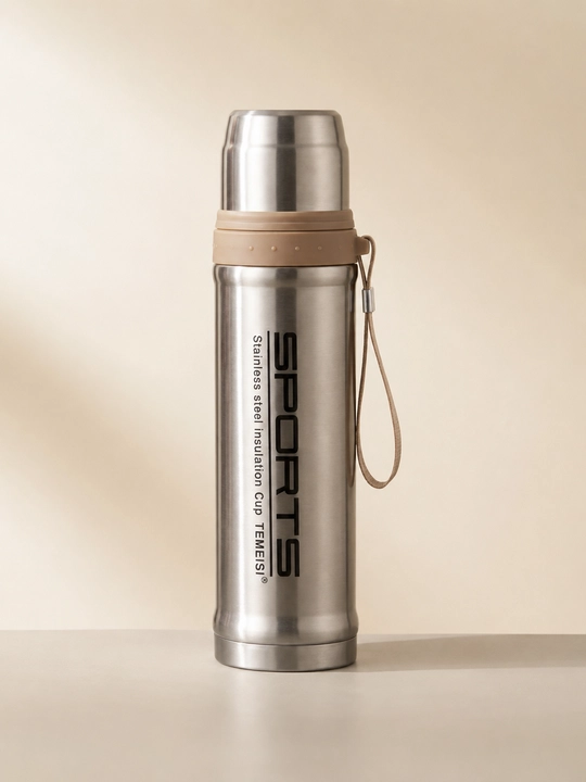 Issiq va sovuq ichimliklar uchun zanglamaydigan po‘latdan yasalgan SPORTS 750 ml termos - 