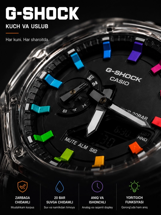 Erkaklar qo'l soati, G-SHOCK, sport soatlari, sport, elektron soat
