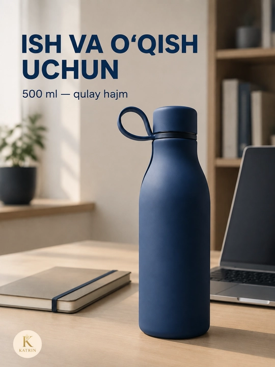 Termos, suv idish, zanglamaydigan po'latdan yasalgan termos, 500 ml, choy, qahva uchun