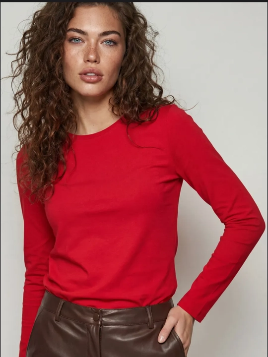 Elegant Fit ayollar uzun yengi - yumshoq mato