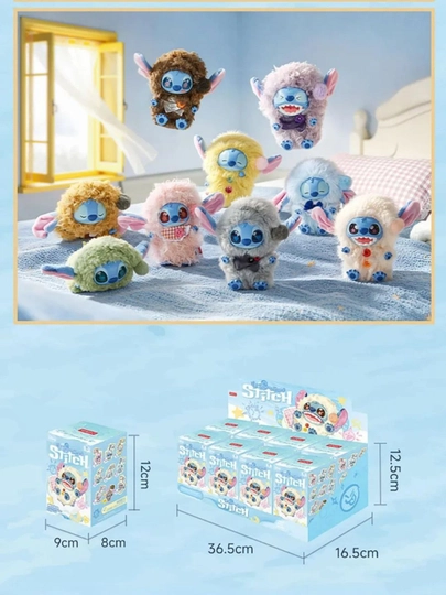 Stitch Stich MINISO Disney kolleksion figurkasi, yumshoq o‘yinchoq Blind Box