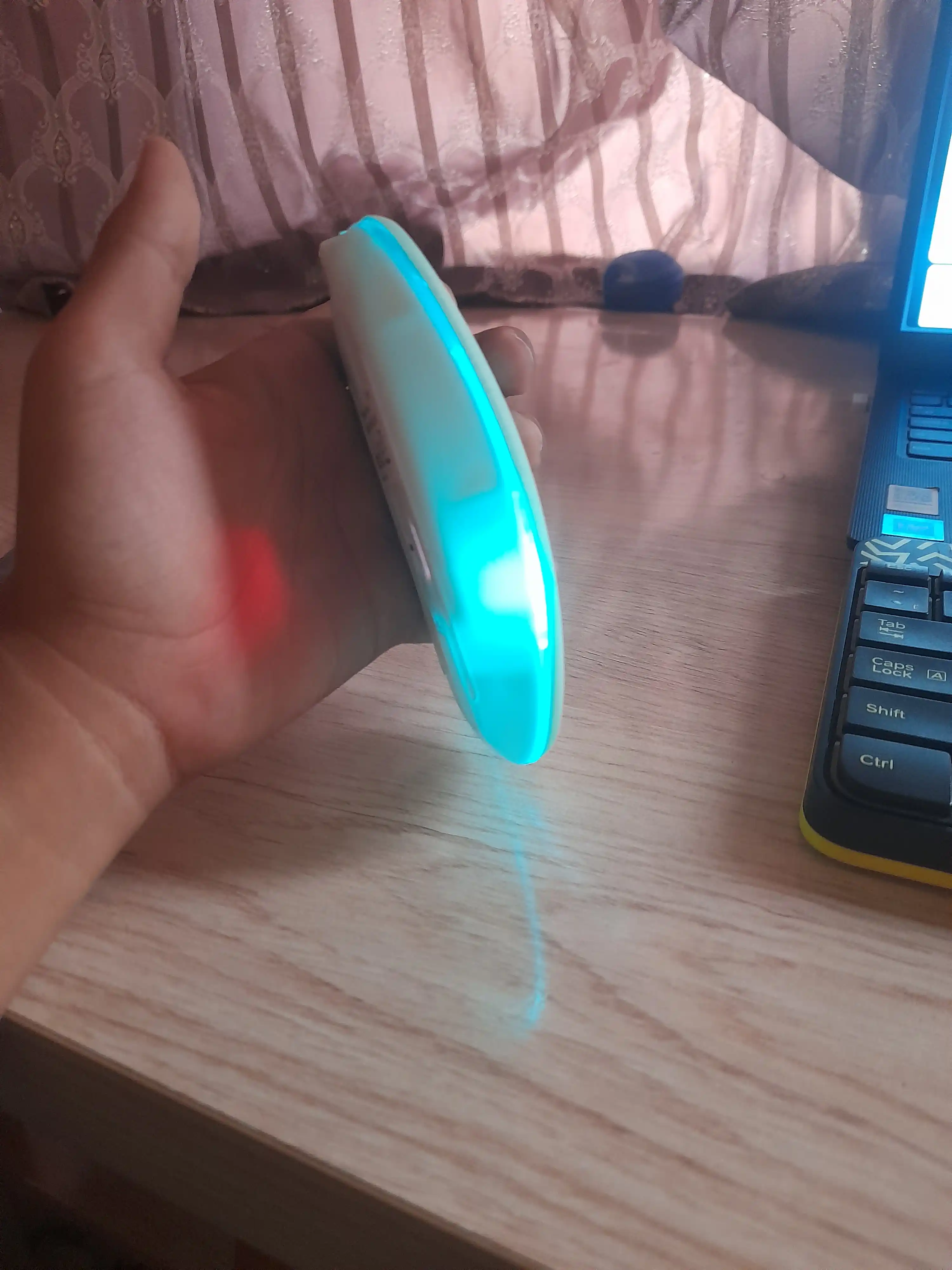 Imsiz sichqoncha Bluetooth +2.4G RGB jim ishlaydigan Type-C noutbuk kompyuter Mac uchun