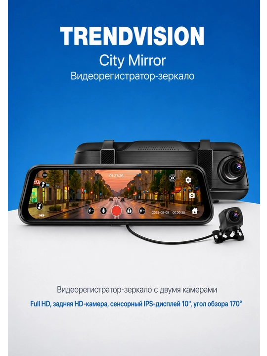 DVR TrendVision City Mirror - 