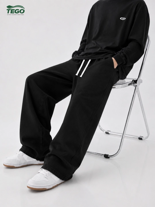 Erkaklar uchun baggy jinsi shimlar, keng oversize