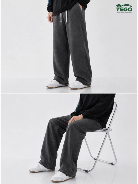 Erkaklar uchun baggy jinsi shimlar, keng oversize