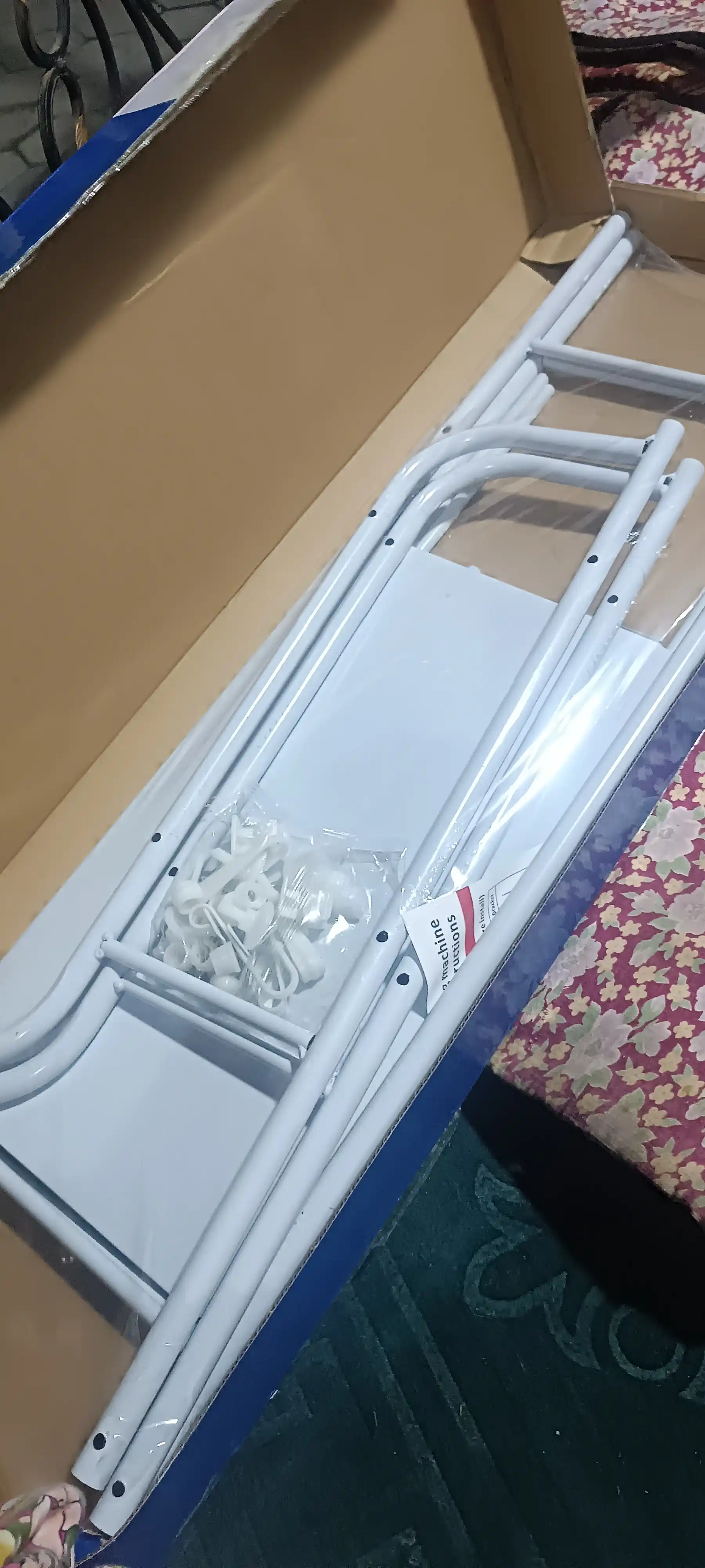 Metall stelaj kir yuvish mashinasi va unitaz uchun, mustahkam 3 qavatli stelaj