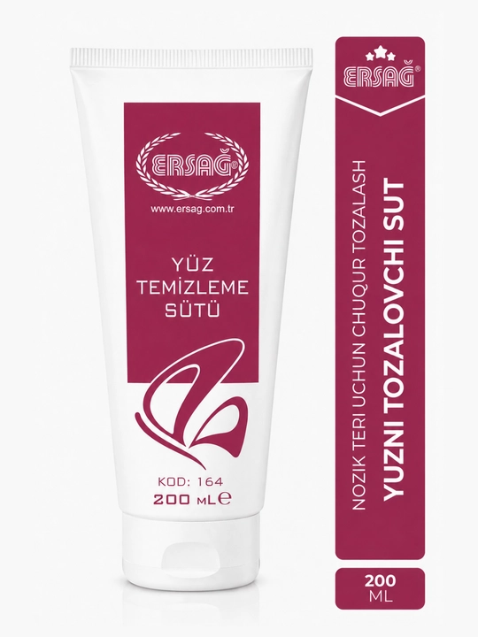 Ersağ ko‘knori yog‘i 30 ml + yuzni tozalovchi sut-krem 200 ml sovg‘a