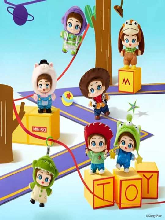 Toy Story MINISO Disney Pixar Childhood Bonds kolleksion figurka-brelok Blind Box