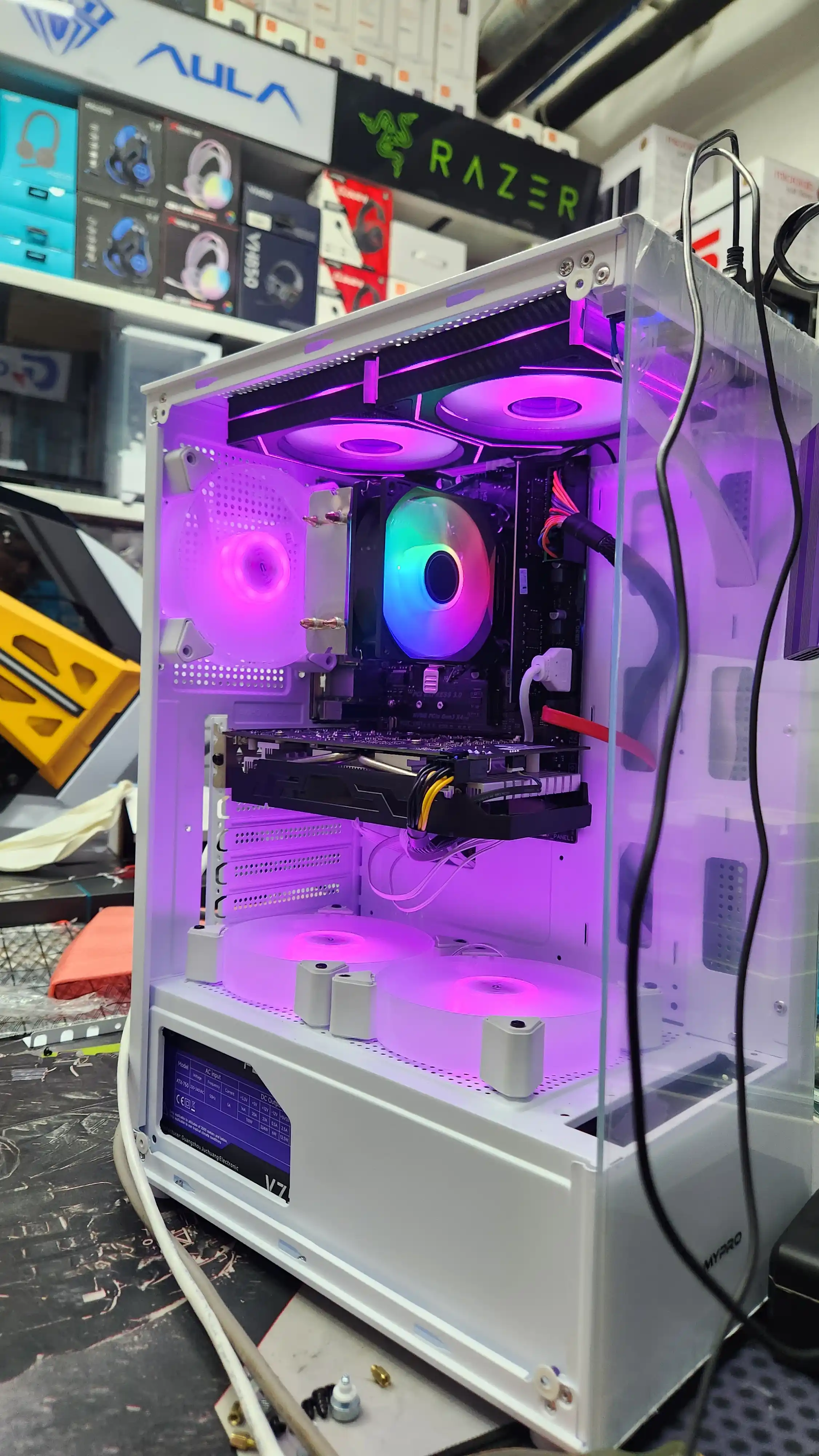 Компьютер, готовый комплект для игр и офиса RX580 8GB, 16GB RAM, ПК с корпусом и монитором
