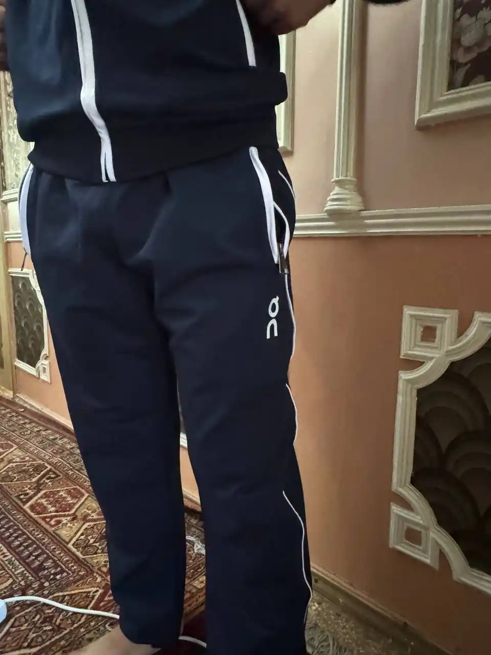 Мужская осенняя одежда, ветровка, мужской костюм-двойка, комплект из 2 частей, осень-зима