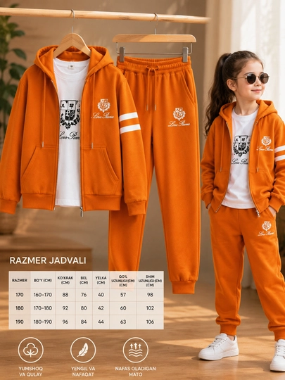 Qizlar uchun sport kostyumi - 