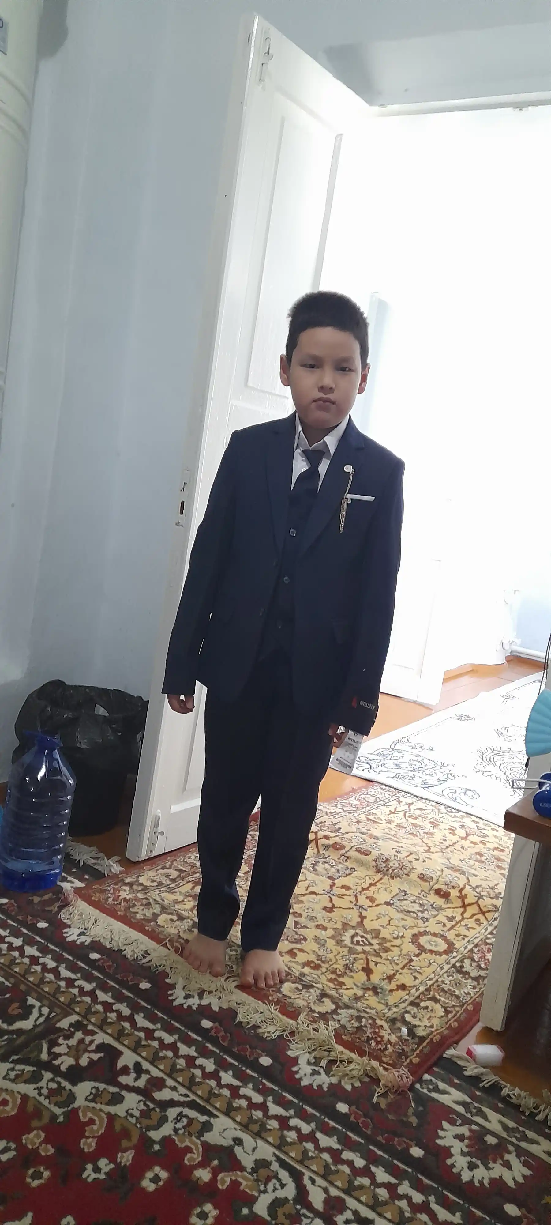 7–12 Yoshli Bolalar Uchun Kostyum Shim – Pidjak, Jilet va Shim To‘plami