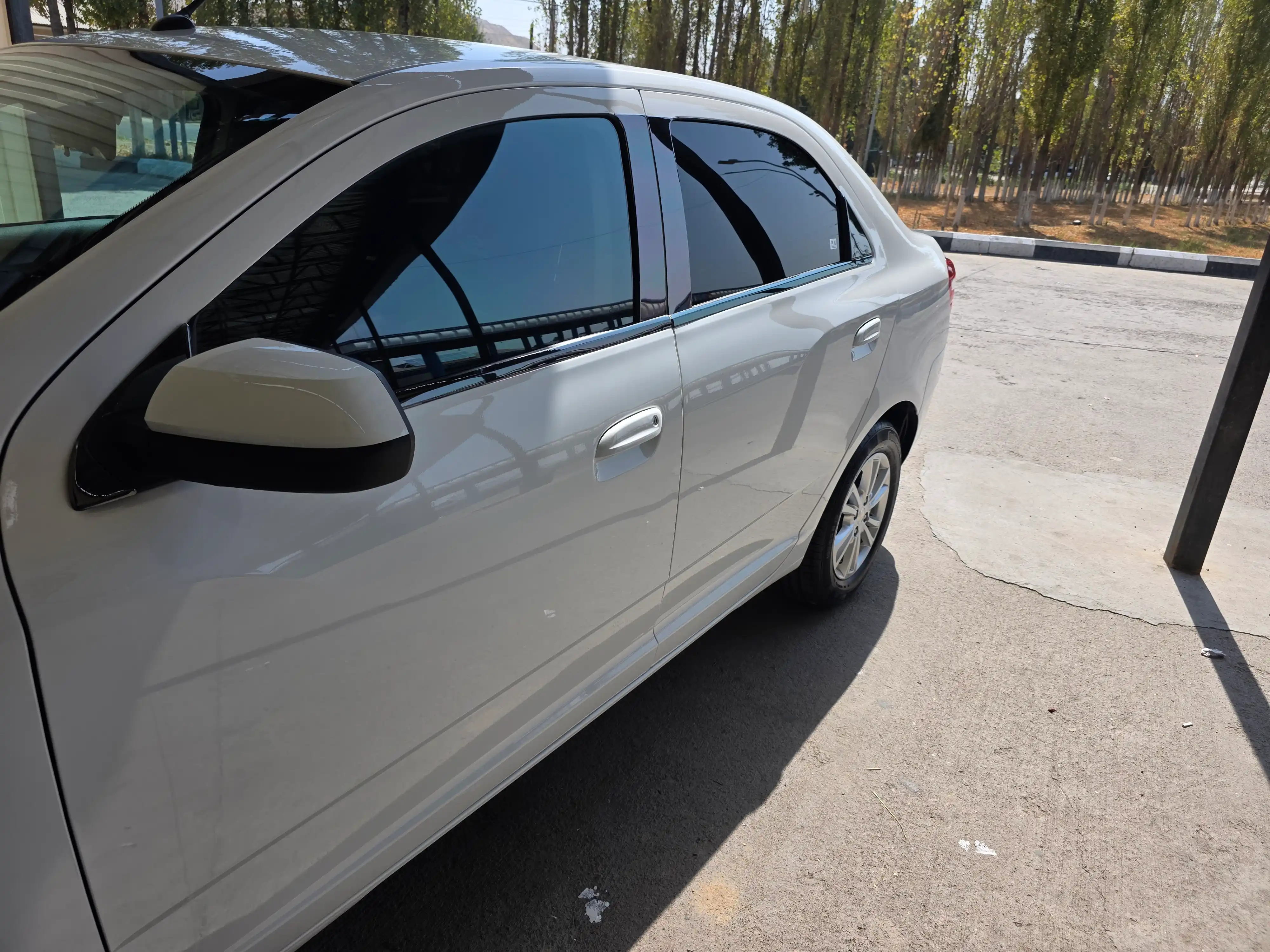 Накладки на оконные молдинги Chevrolet Cobalt Black Piano, чёрный глянец, комплект 4 шт