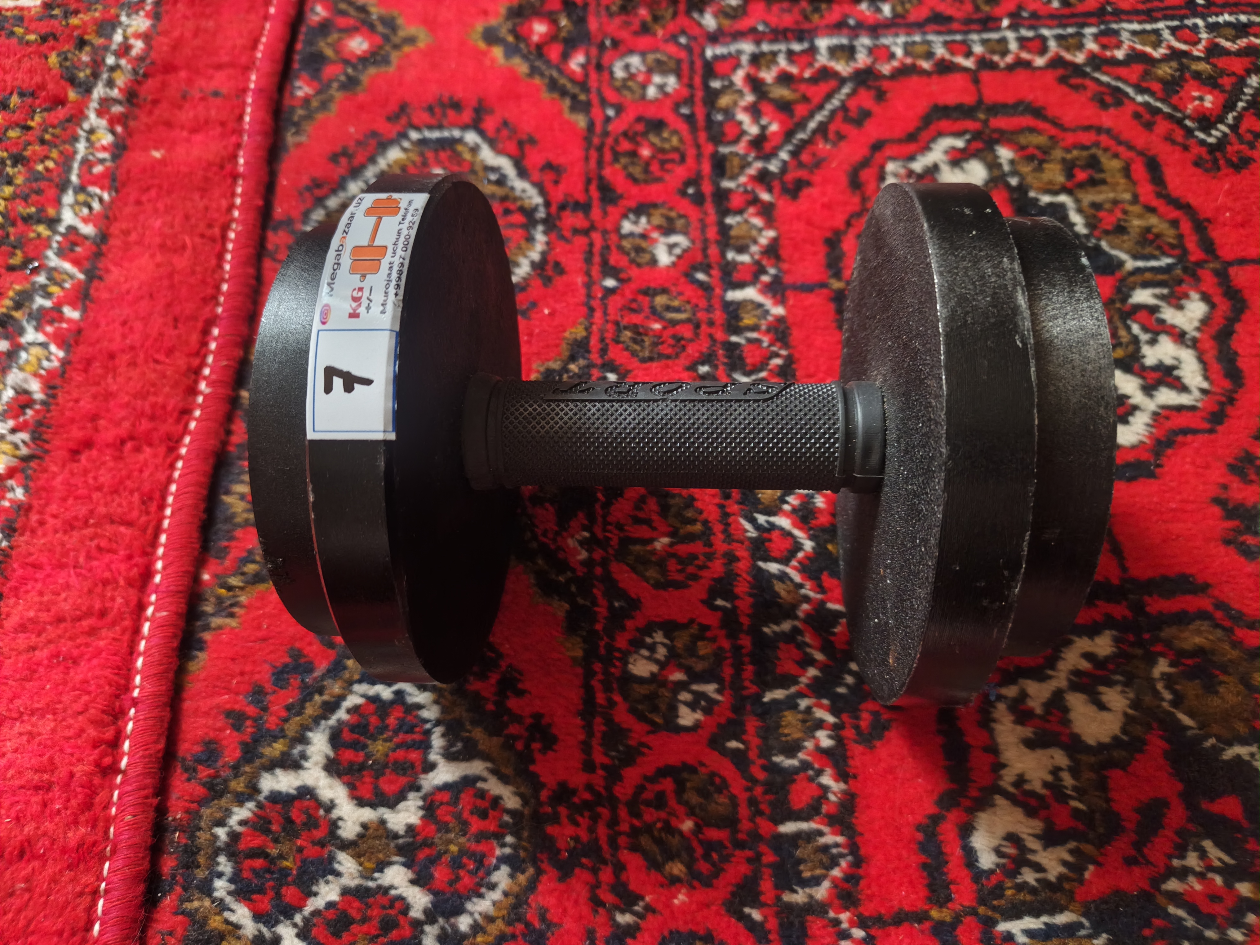 Universal metall gantel, gantellar to'plami, 1kg, 25kg