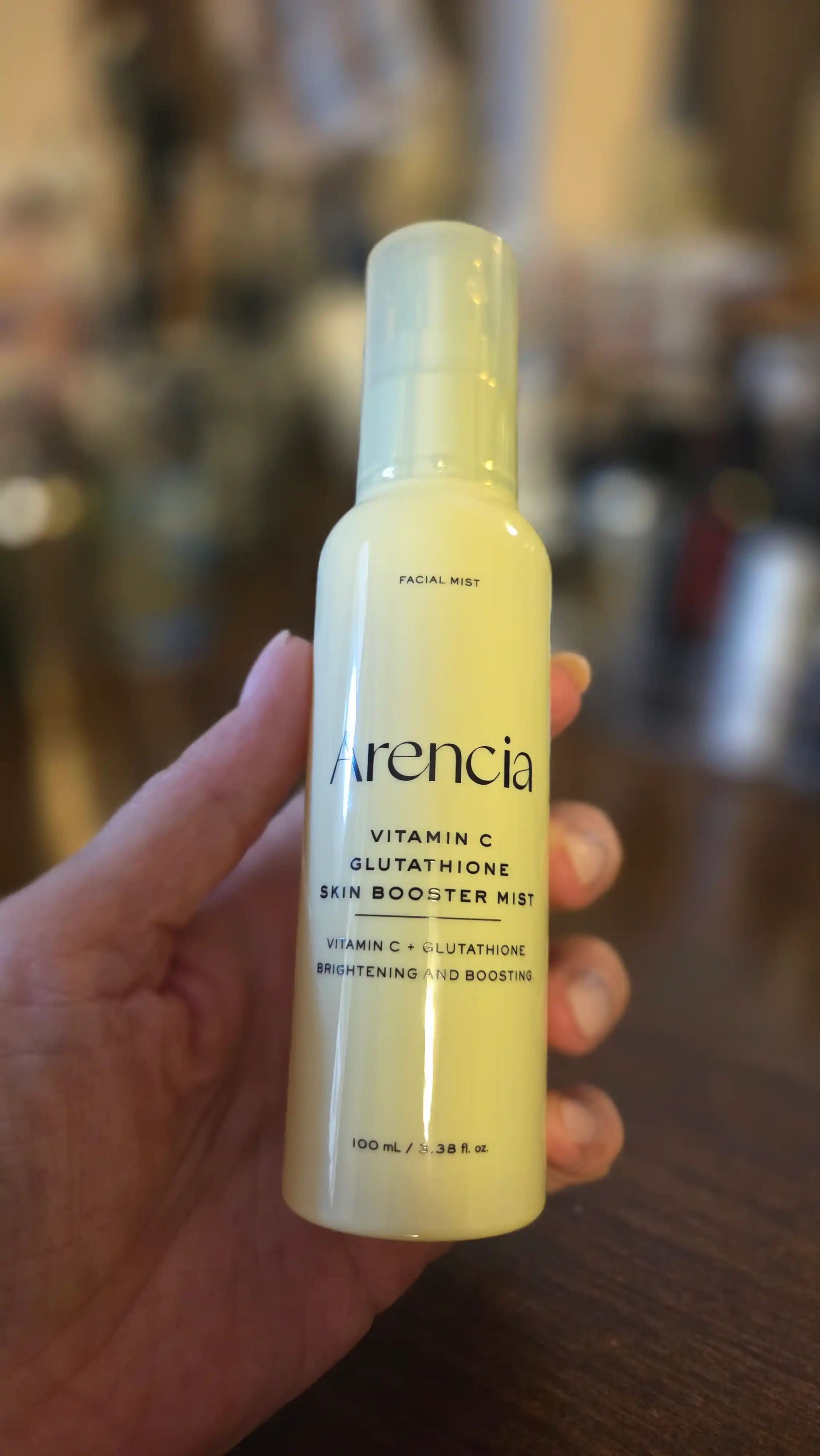 Мист для лица Arencia Vitamin C Glutathione увлажняющий и для сияния, 100 мл