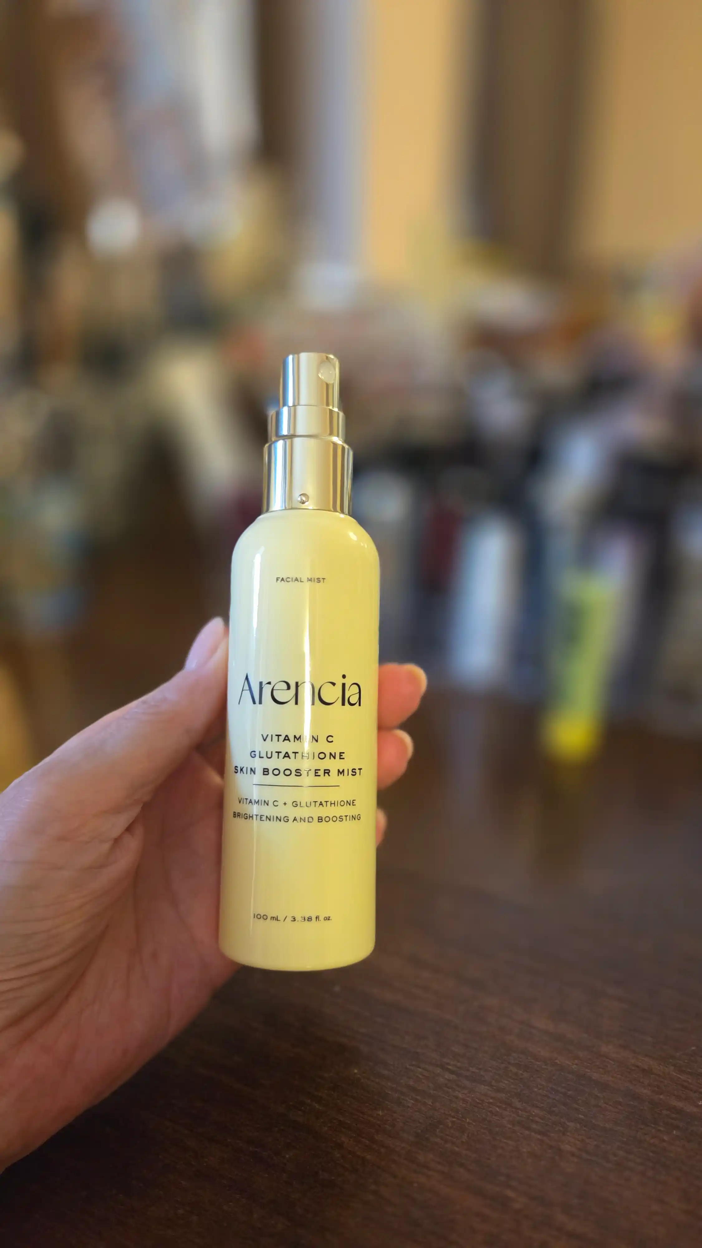 Мист для лица Arencia Vitamin C Glutathione увлажняющий и для сияния, 100 мл