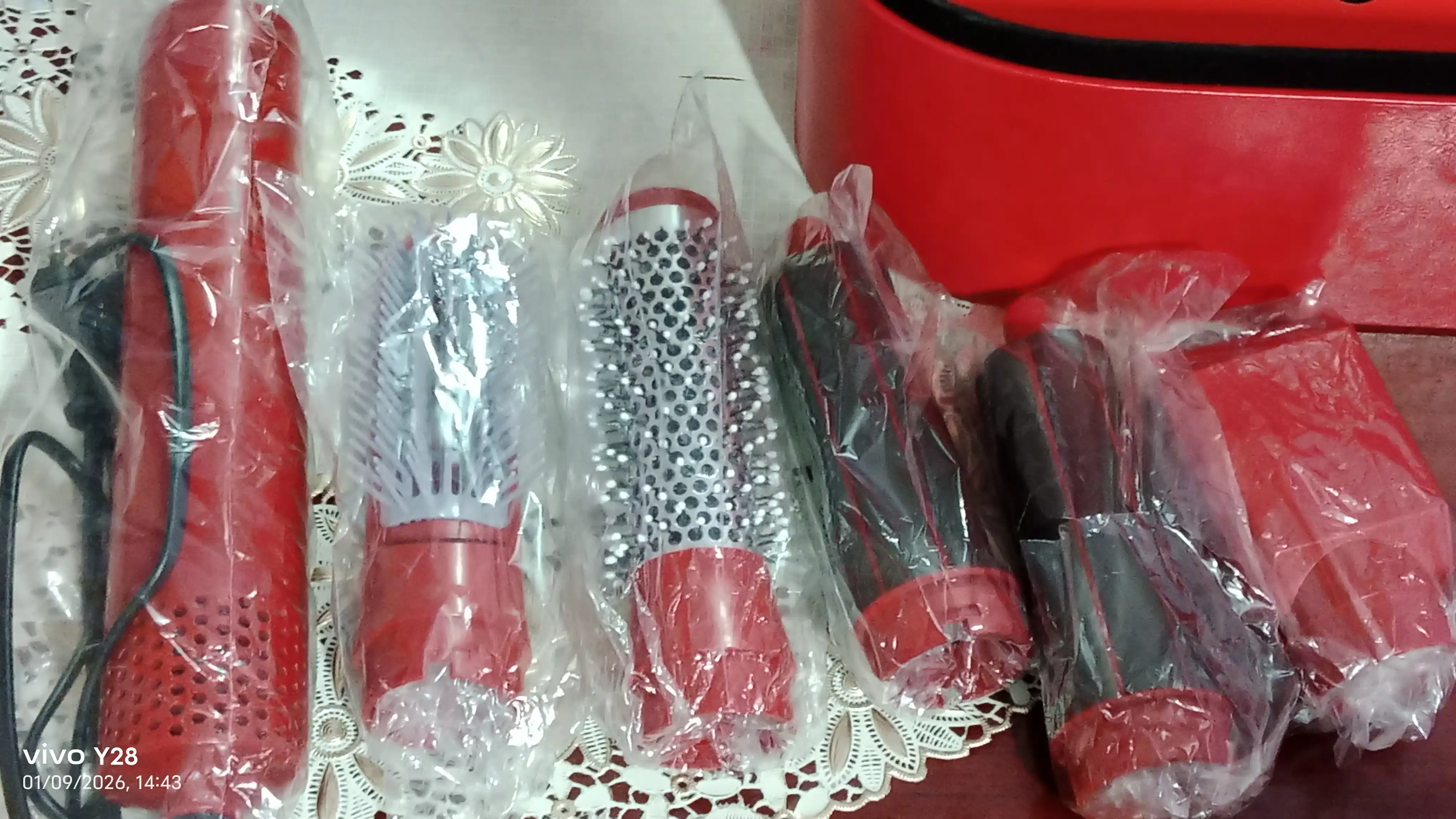 Styler soch uchun fen , 6 in 1, havoda tekislash va avtomatik tekislash