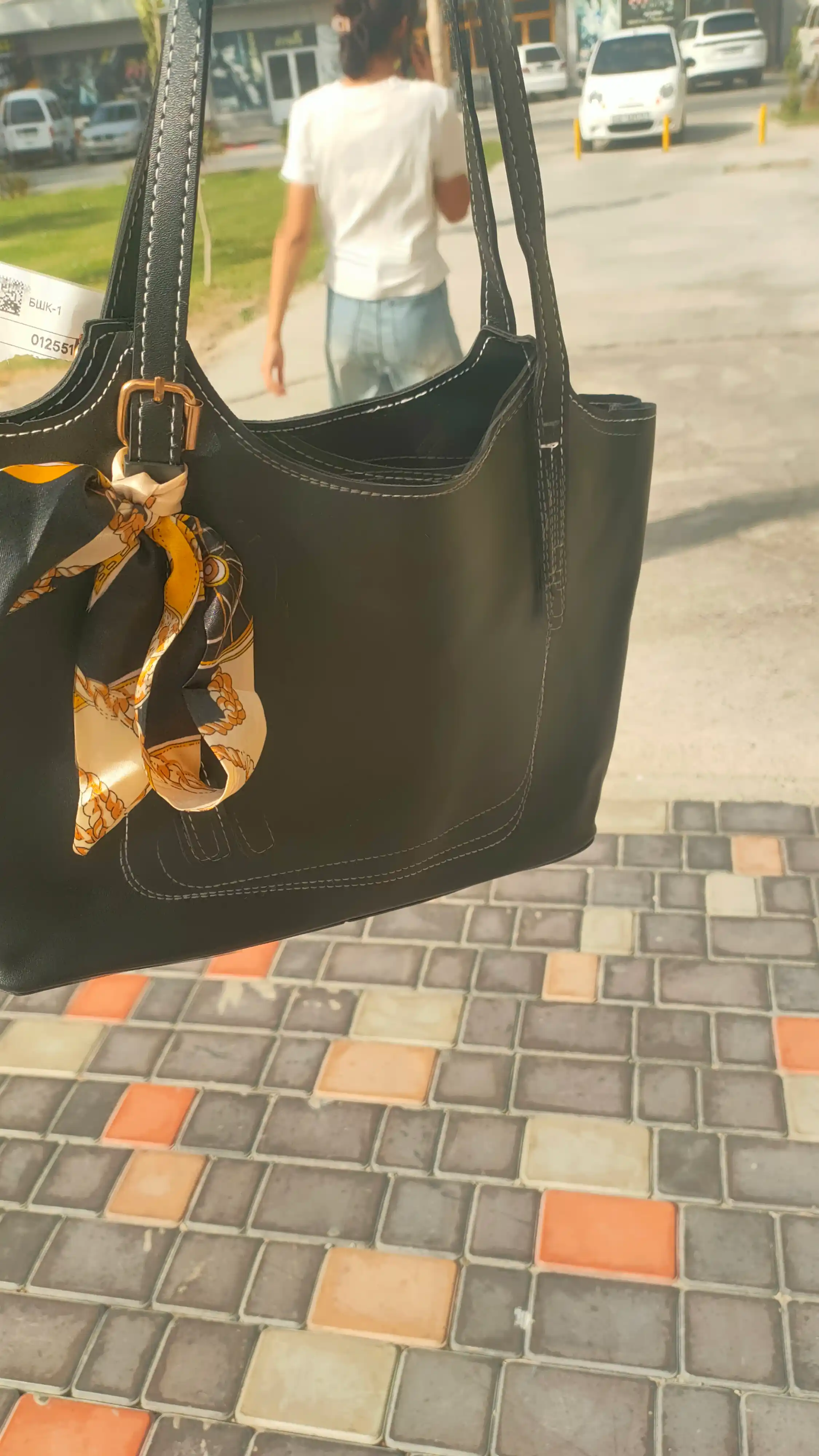 Ayollar yelkama sumkasi, eko charm, katta sig‘imli