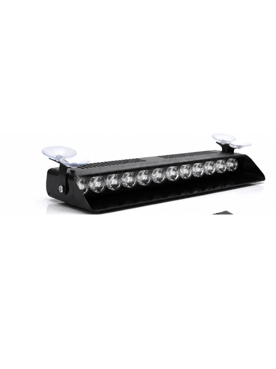 12 LED Avtomobil Miltillovchi Chiroq, Qizil va Ko‘k Signal Mayoqchasi 12V