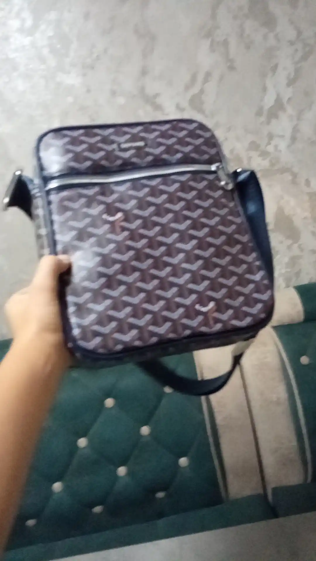 Мужская сумка через плечо (кросс-боди) в премиальном стиле Goyard