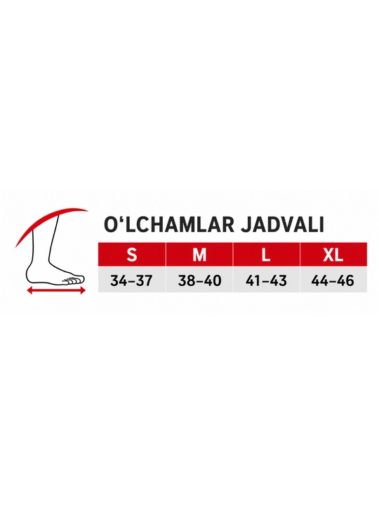 ORZEN silikon tovon tagligi, oyoq uchun yumshoq amortizator, 1 juft, S–XL