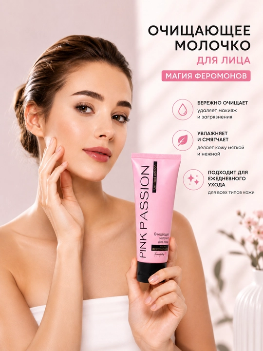 Очищающее молочко для лица PINK PASSION