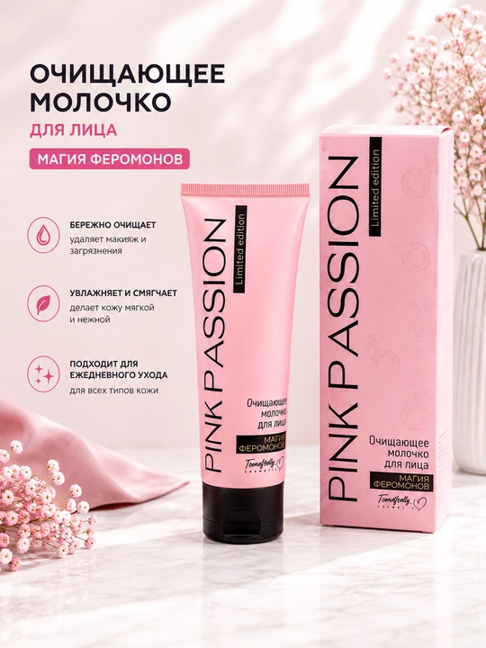 Очищающее молочко для лица PINK PASSION - 