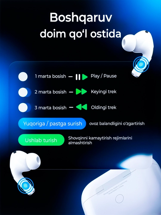 Pods Pro 3 ANC, беспроводные Bluetooth-наушники, сенсорные, для всех типов телефонов
