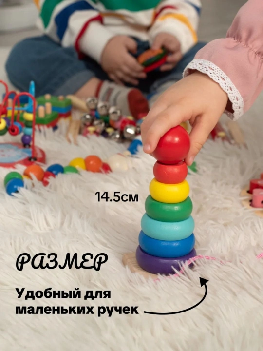 Развивающие игрушки, Развивающая игрушка системы Монтессори, деревянный сортер