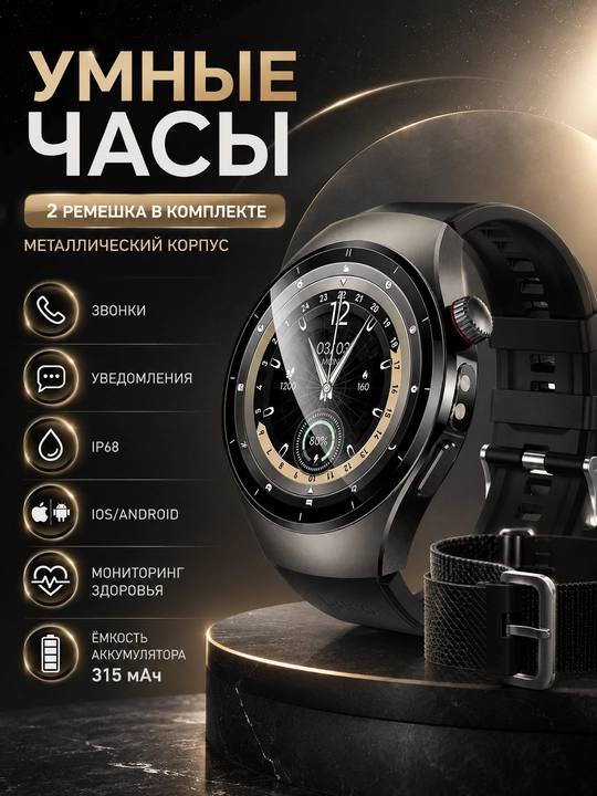 Умные часы hoco. Y40, Bluetooth звонки, Яркий дисплей, Надежный бренд - 