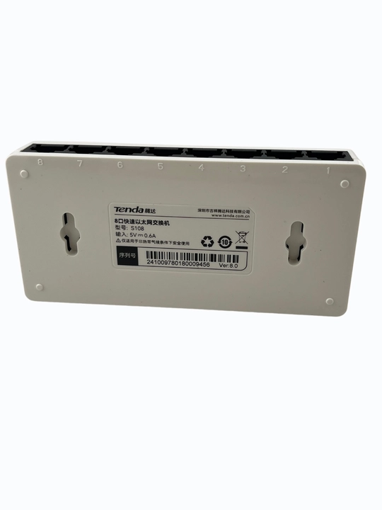 Tenda S108 kommutator, 8 portli Gigabit tarmoq switch 10/100/1000 Mbit/s