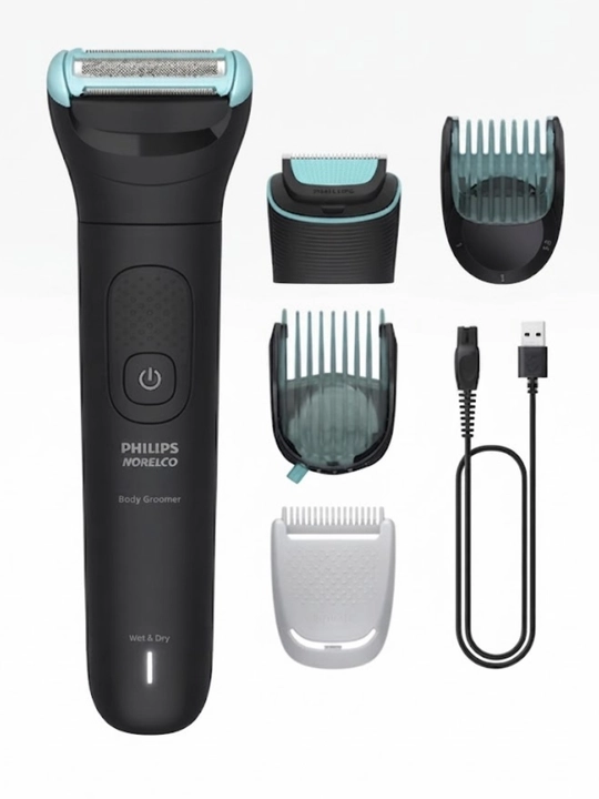 Philips Bodygroom Series 5000 BG5490/50 va quruq yuk tashish uchun body trimmer