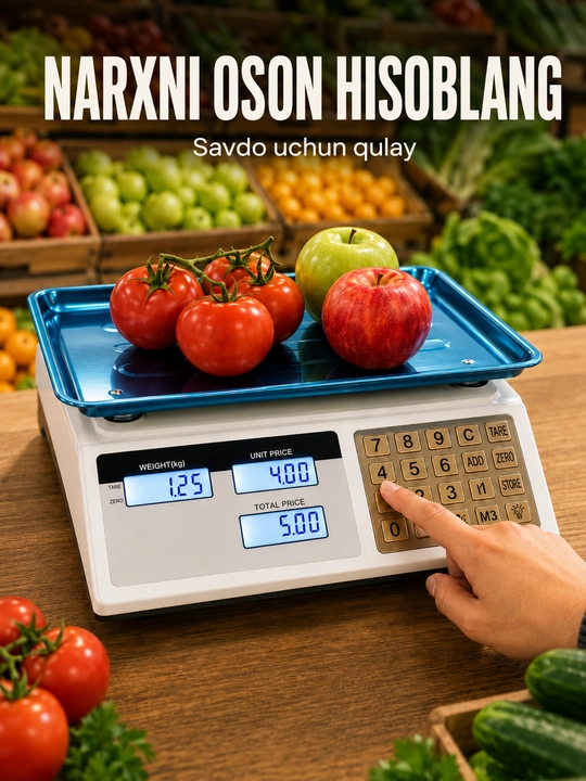 Электронные весы 40/600 кг, торговые и платформенные, для склада