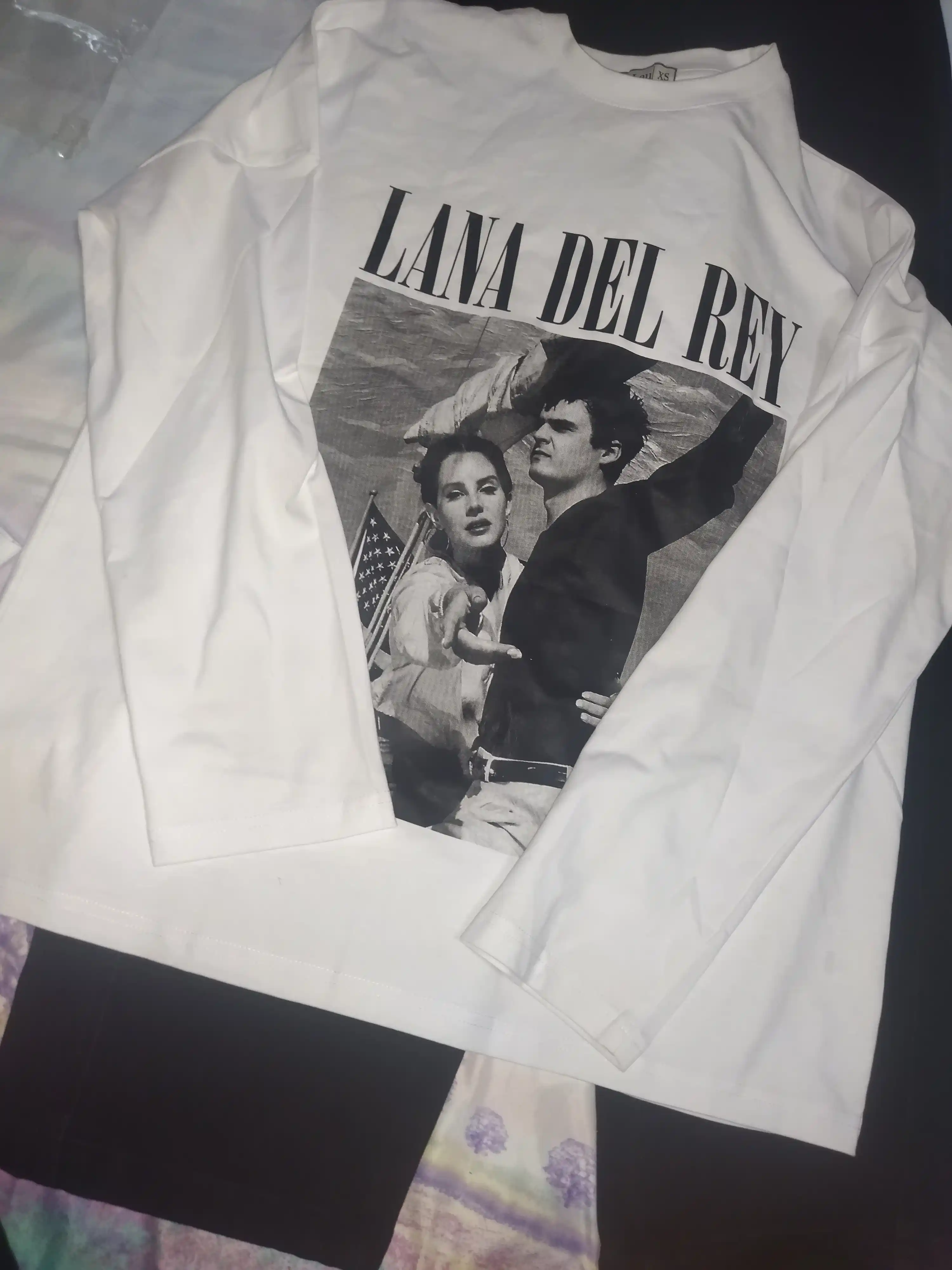 Футболка с длинными рукавами Lana del Rey свободного кроя, для мужчин и женщин, 80% хлопок
