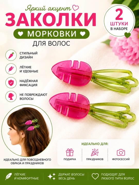 Декоративные заколки для девочек — это стильный и милый аксессуар - 