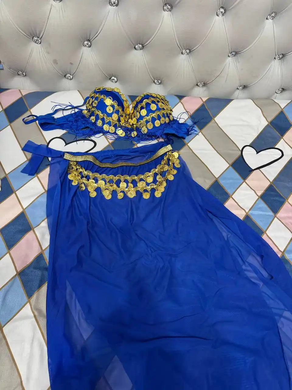 Ayollar uchun arabcha raqs kiyimi, sharqona libos, tangalar to‘plami