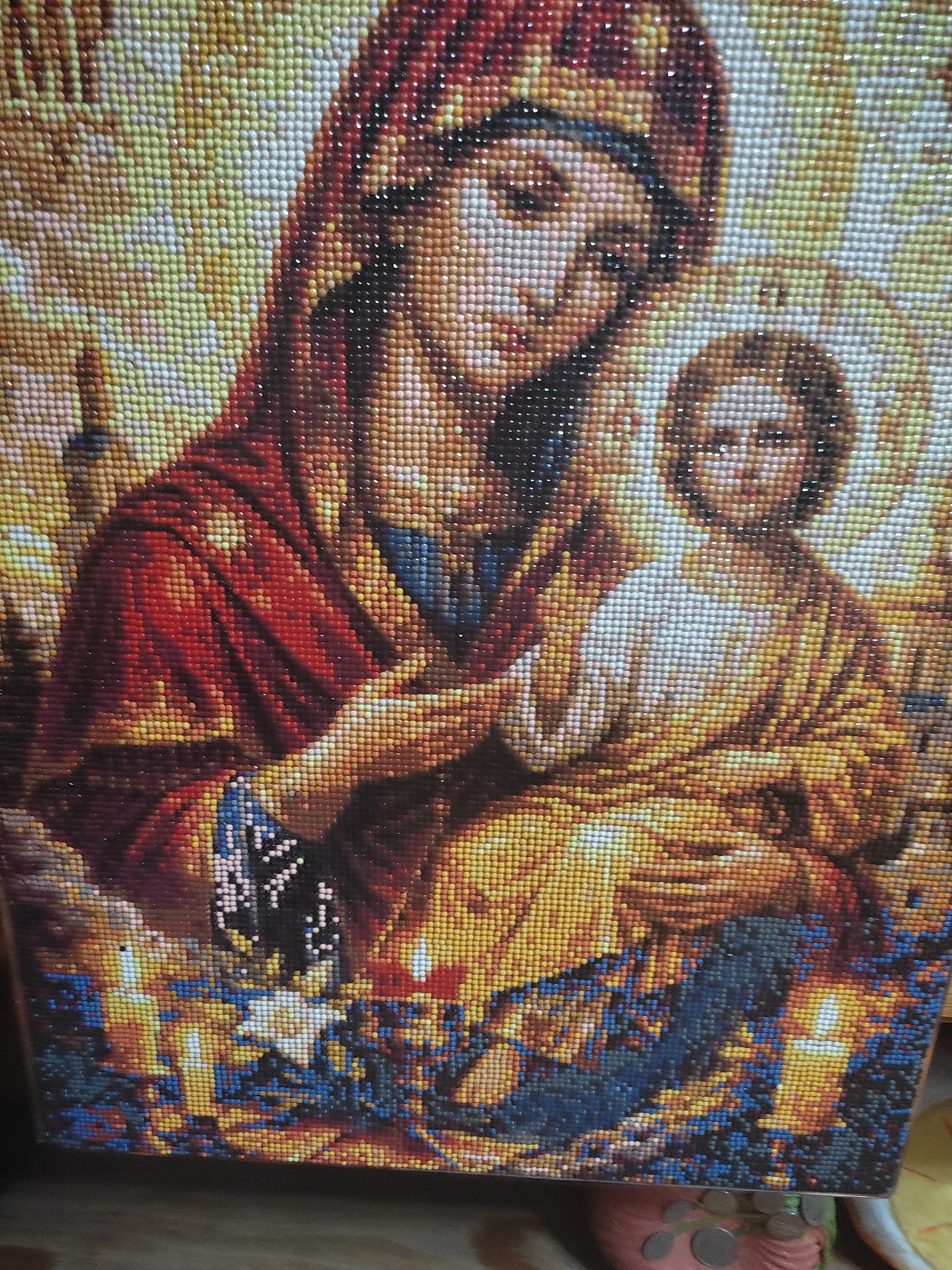 Olmos mozaika Ikonalar, ramka ostidagi mato, 40 x 50 sm