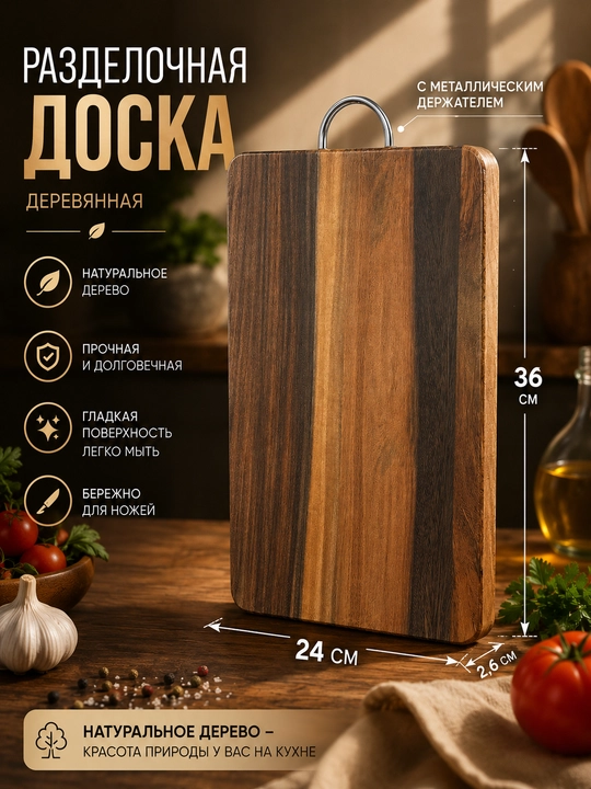 Доска разделочная из бамбука