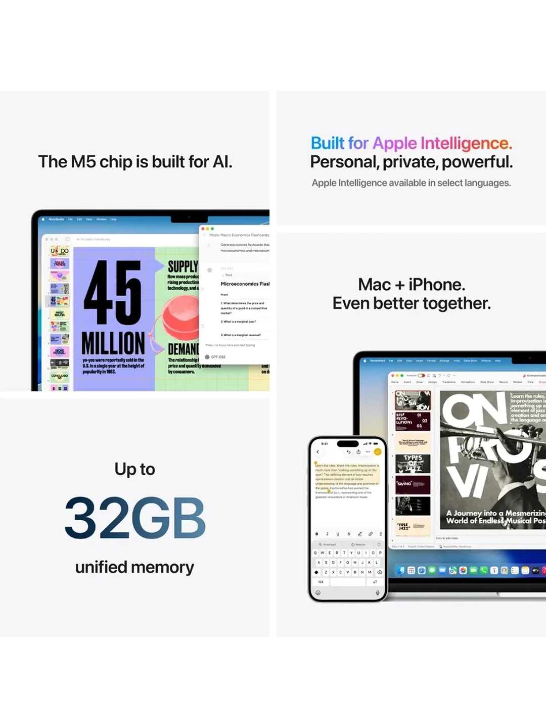 MacBook Air 13.6" M5 (10C CPU/10C GPU), 16 GB, 1 TB