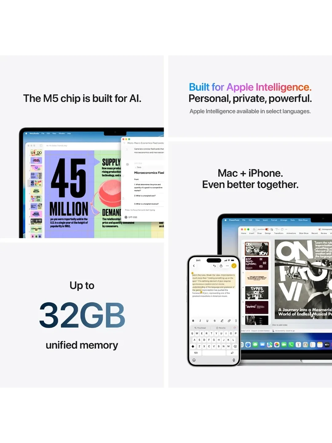 MacBook Air 13.6" M5 (10C CPU/10C GPU), 16 GB, 1 TB