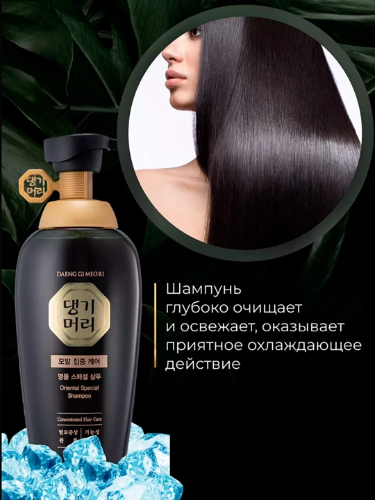 Ildizlarni chuqur tozalash va mustahkamlash uchun Daeng Gi Meo Ri Concentrated Care Shampoo