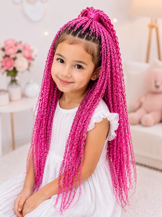 Канекалон для волос двухцветный, афрокудри bali curls и zizi - 
