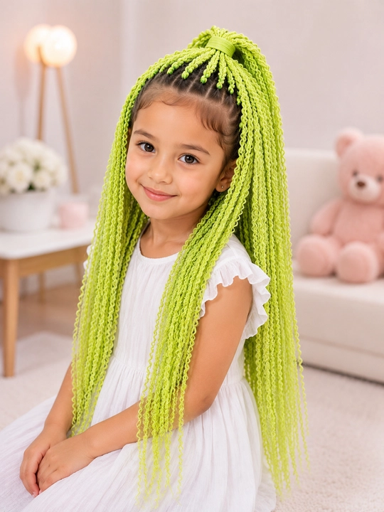 Канекалон для волос двухцветный, афрокудри bali curls и zizi - 