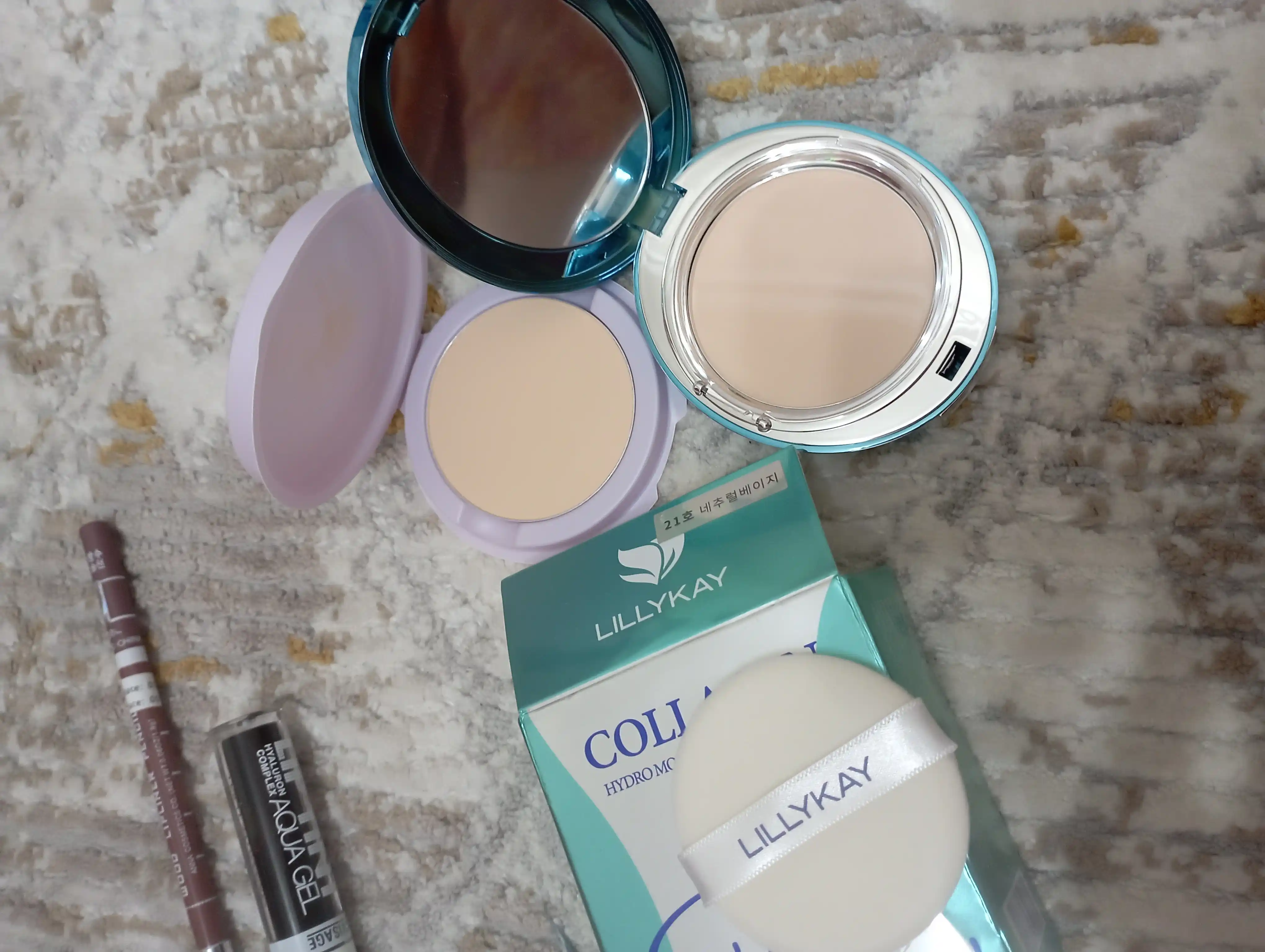 Увлажняющая пудра с коллагеном Lillykay Collagen Hydro Moisture SPF40 PA+++