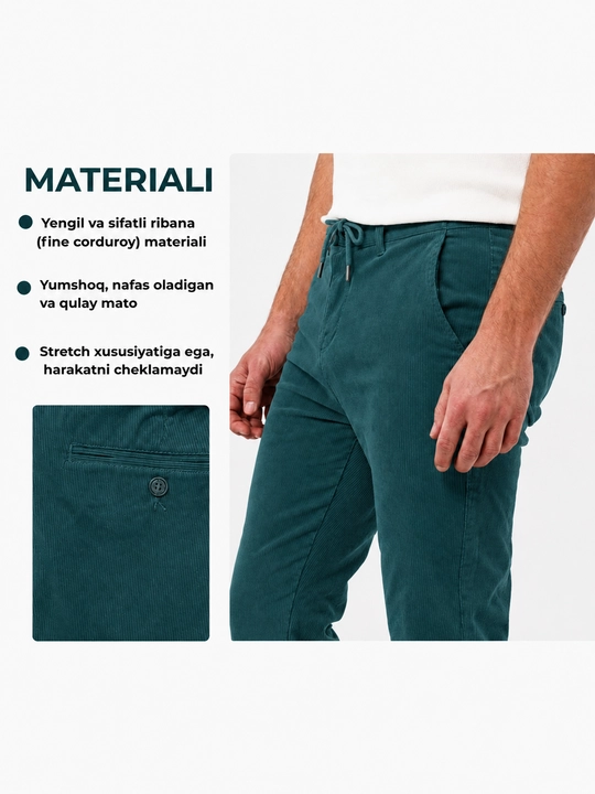 Мужские брюки Polo Classic из мягкого материала, классические брюки